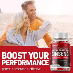 Supplément coréen au ginseng Panax rouge – Améliore l'endurance, la force et l'équilibre de l'humeur fort pour l'énergie, l'endurance et la concentration – 120 pièces