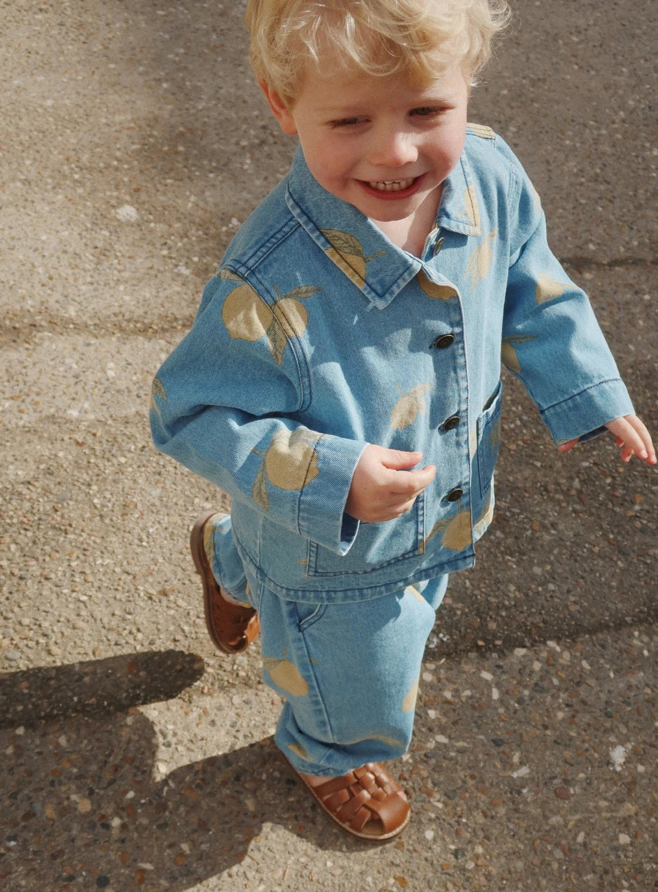 Robe imprimée mignonne pour filles, ensemble de vêtements pour tout-petits, veste à bretelles en jean, robes à enfiler en denim pour enfants, pantalons en jean combiné, marque KS, 2024