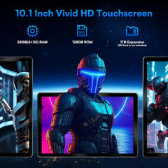 Tablette Android 15 A523, 10 pouces, 8 cœurs, 24 go + 128 go, extension 1 to, WiFi 6, 5mp + 8mp, stylet, clavier, souris, casque, PC, ensemble de coussinets