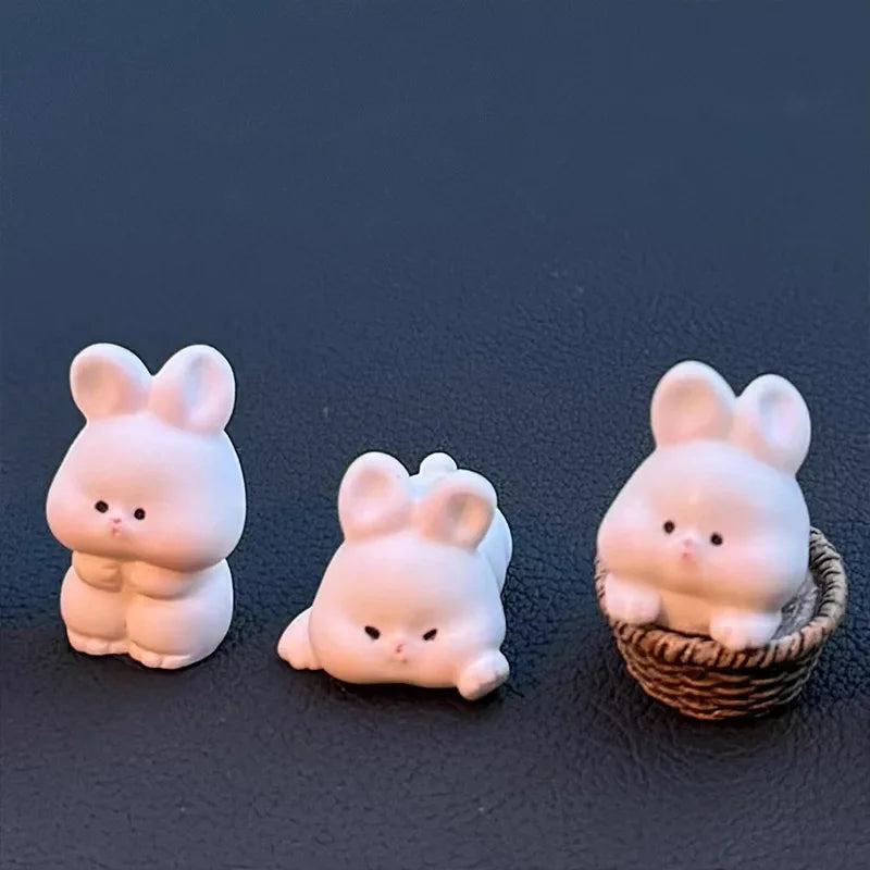 Accessoires d'intérieur de voiture, décorations de console centrale de voiture, accessoires de voiture de lapin mignon, accessoires de véhicule électrique