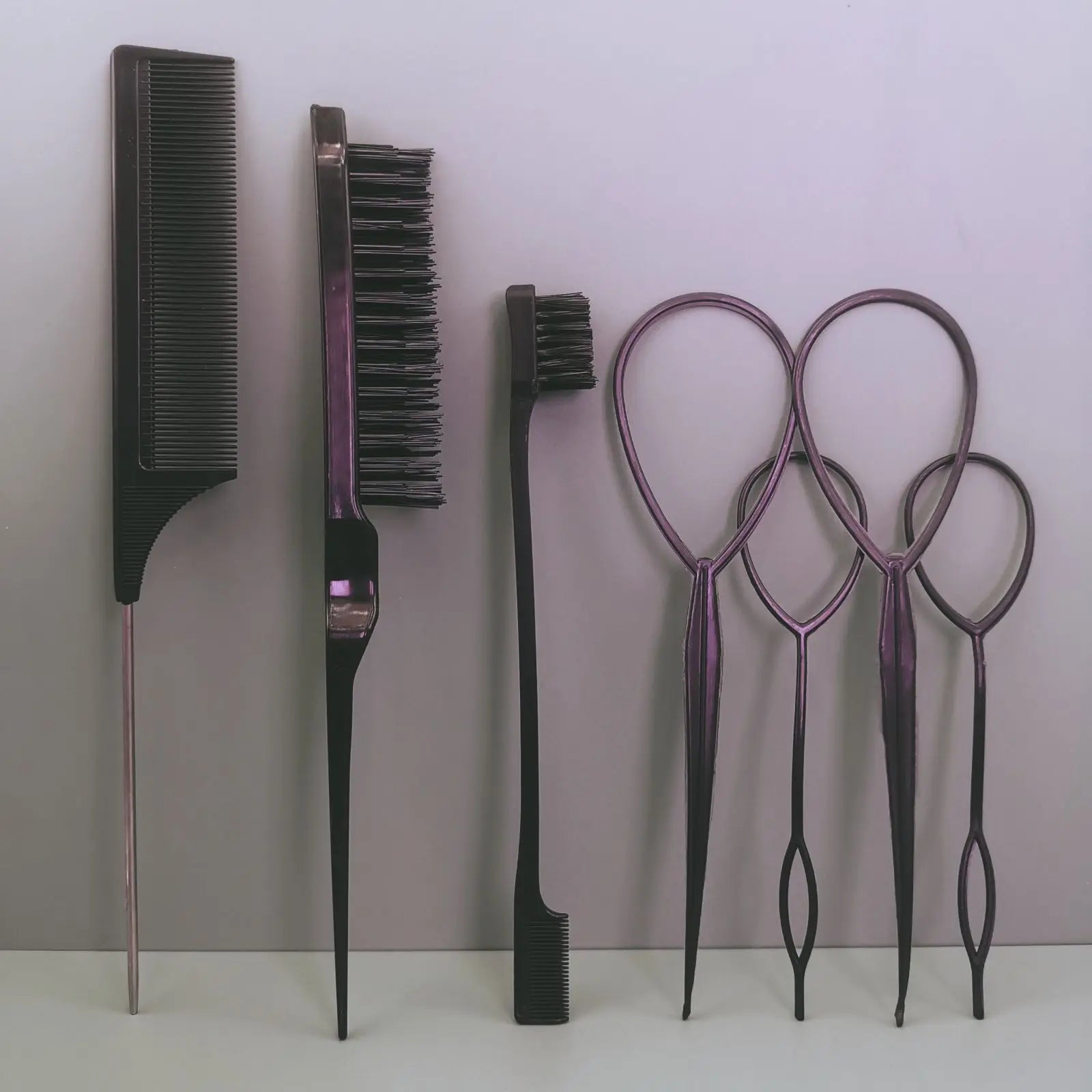 Coiffure enfant en bas âge boucle Topsy Rat queue de poney outils tresse bord brosse ensemble peigne pulvérisateur bouteille accessoires de coiffure enfants filles