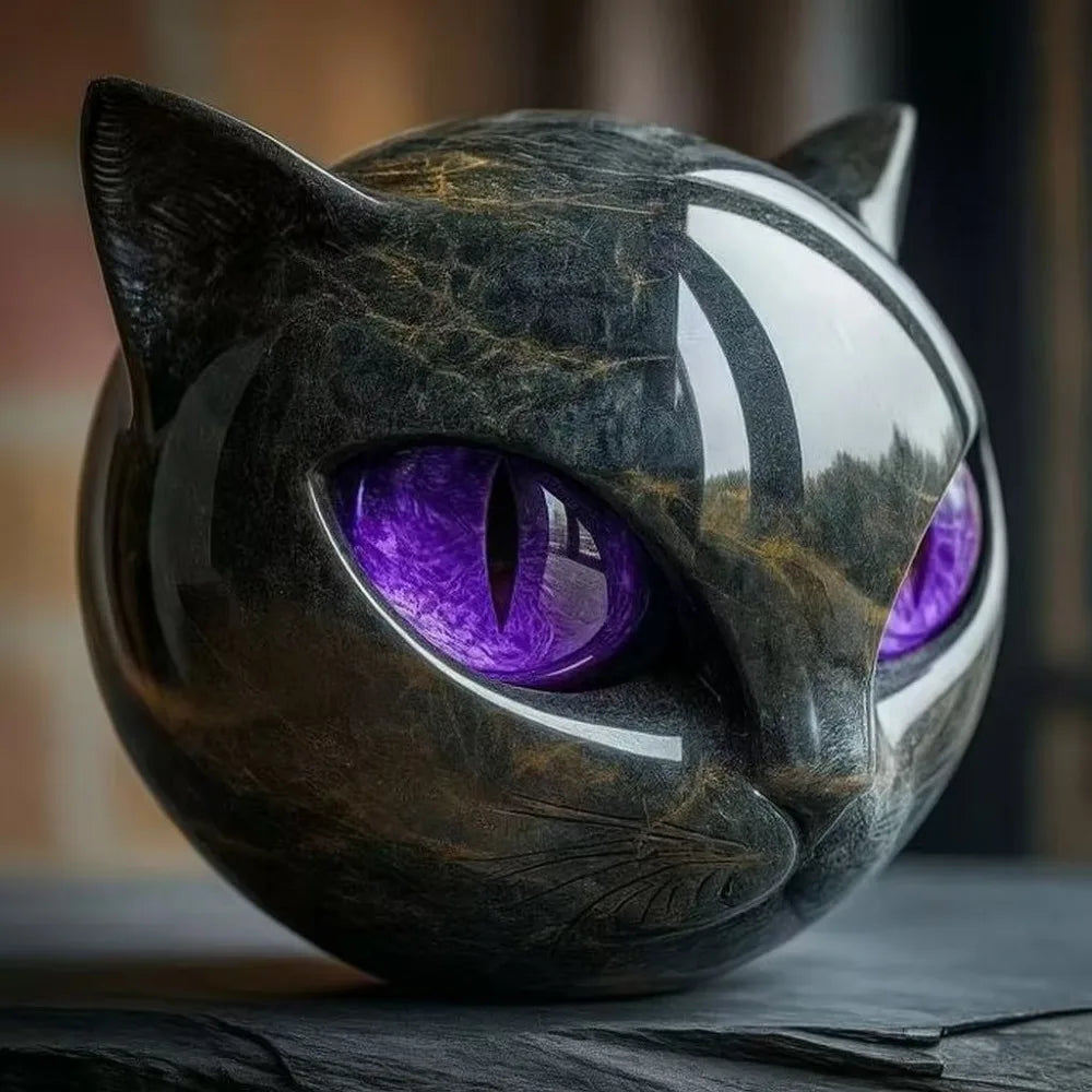 Collection of handmade crystal animal figurines, durable decorative glass sculptures of cats and dogs, glass animal statues