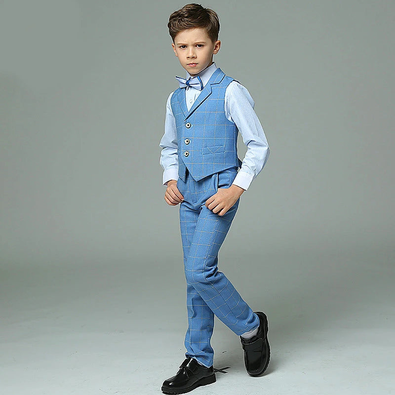 Formal suit for boys, for weddings, white party blazer, trousers, christening outfit, children's suit, prom tuxedo set for men and teenagers