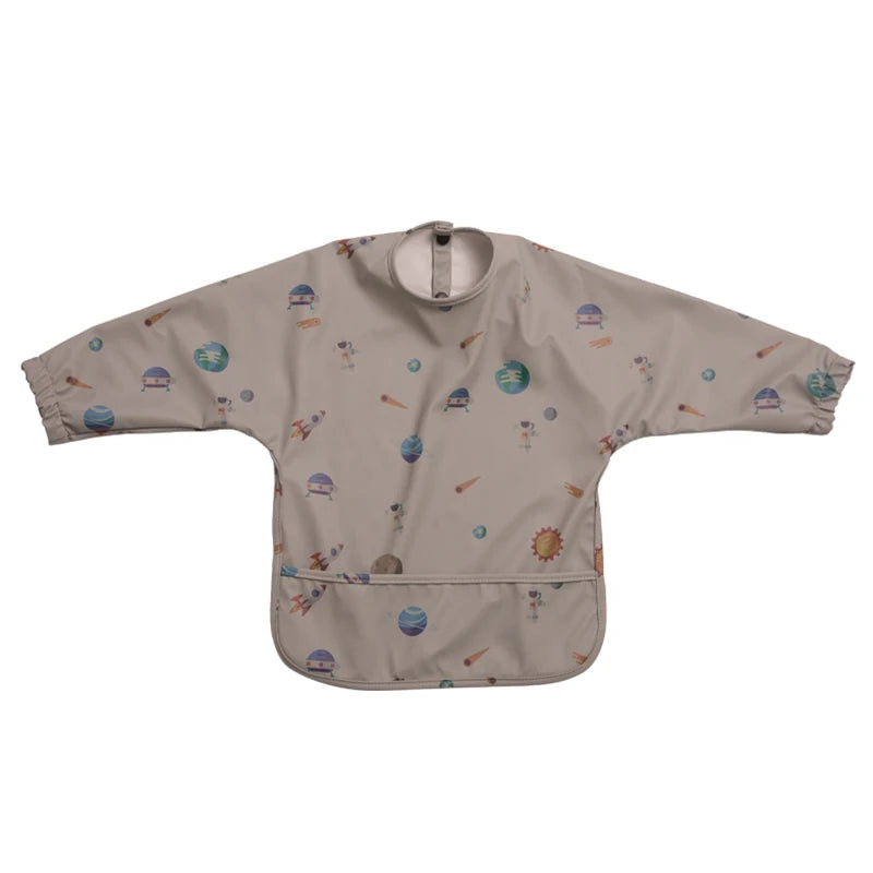 Bavoirs imperméables pour nouveau-né, bavoir blouse de peinture pour enfants à manches longues pour garçons et filles, tablier d'alimentation facile à nettoyer, articles pour bébé