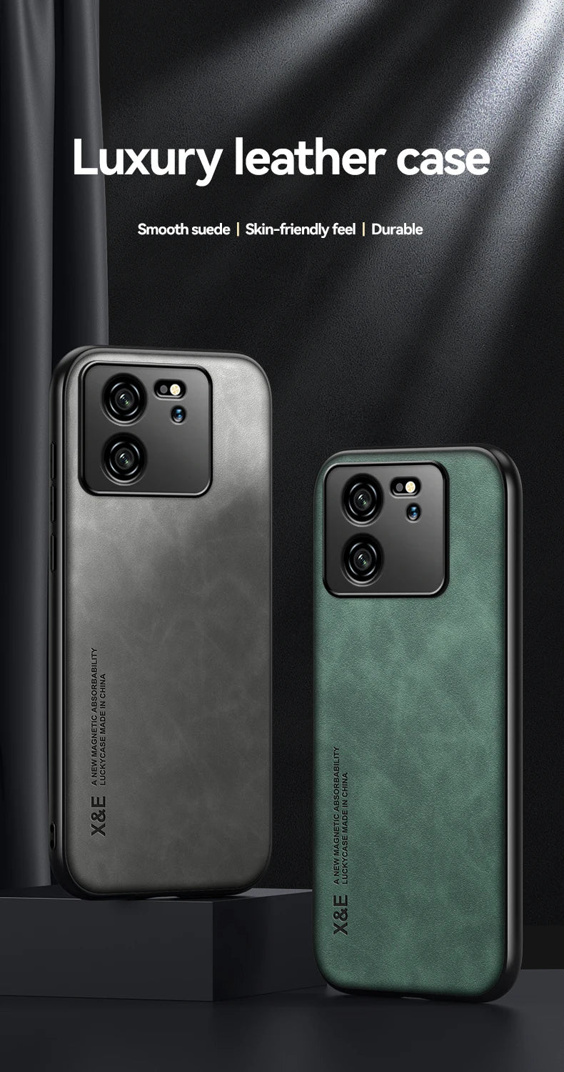 Coque antichoc pour Xiaomi 13T Pro, housse de protection, support magnétique intégré pour voiture, Mi 14 12 12T 11T 11 10T, Coque de téléphone Fundas