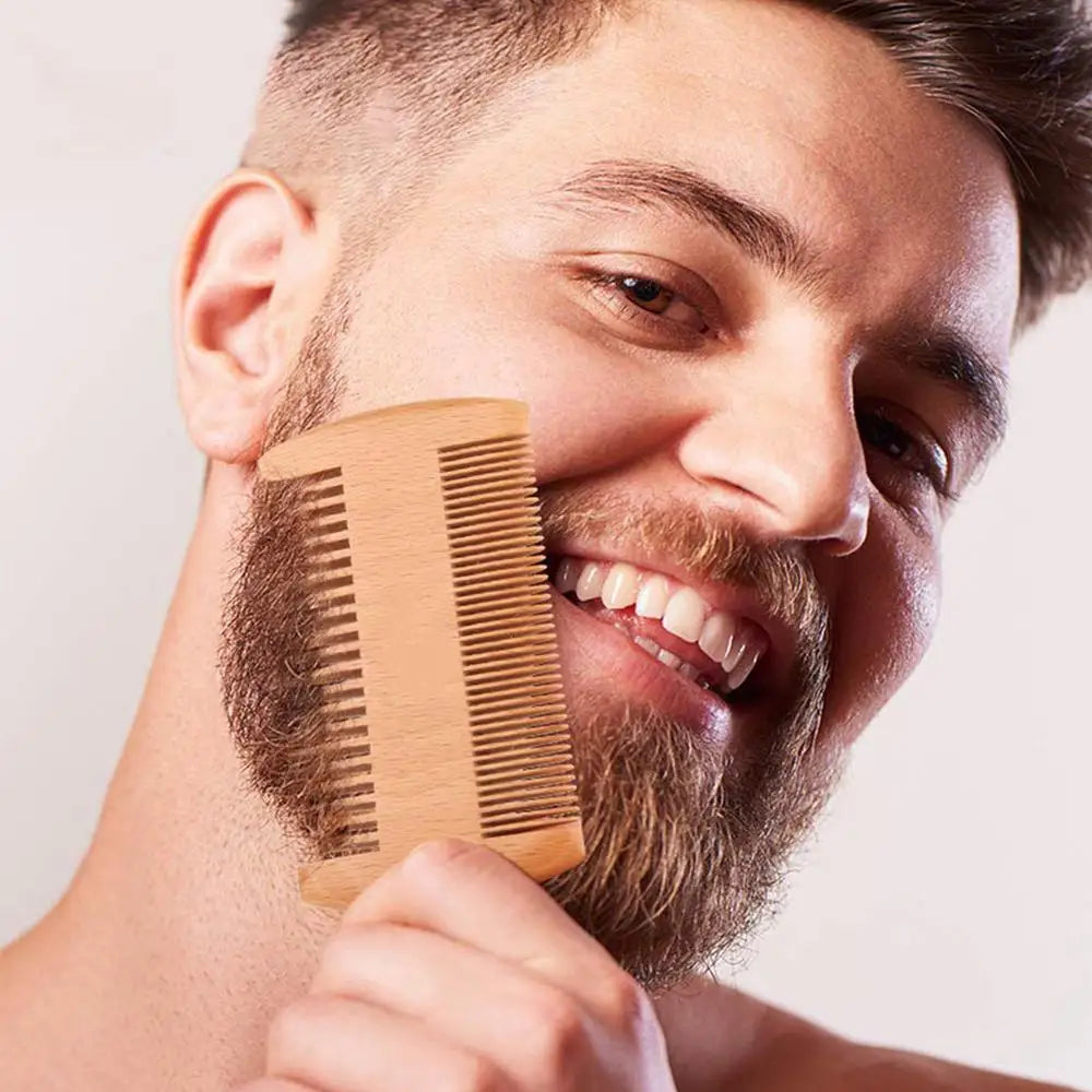 5 pièces hommes barbe Barba toilettage barbe ensemble barbe croissance huile hommes rehausseur de cheveux plus épais moustache toilettage barbe soin huile peigne sac