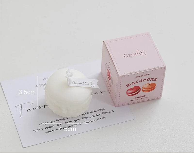 Bougies parfumées Macaron végétal naturel, Magnolia Yulan, Fruits parfumés, aromathérapie, fête, feuille rouge fraîche, bougie pour la maison