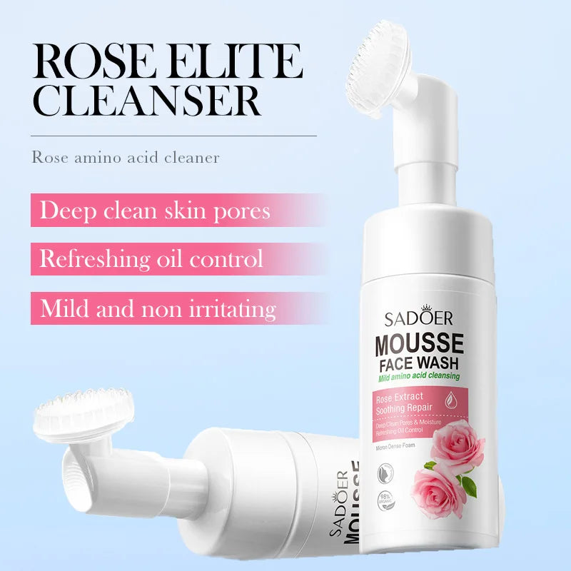 SAODER Fruits nettoyant pour le visage mousse de lavage du visage Massage nettoyage Mossee hydratant produits de soins de la peau du visage