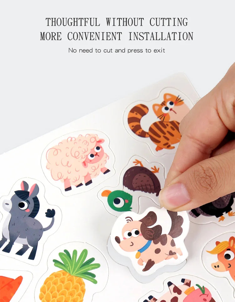 Livre Montessori pour bébé, mon premier livre silencieux, jouet éducatif pour l'apprentissage précoce, jeu assorti pour bébés de 2 à 3 ans