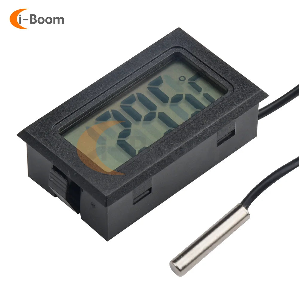 Thermomètre électronique à affichage LCD, thermomètre numérique avec capteur de température NTC, moniteur de température de haute précision