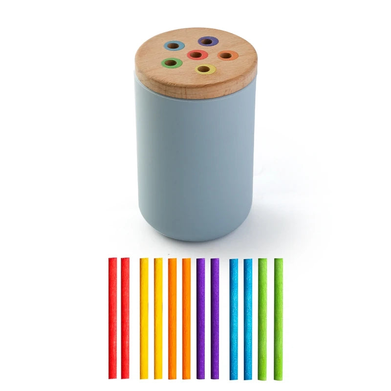 Jouets en bois Montessori, tri des couleurs, jouets à motricité Fine, jouets sensoriels assortis, Puzzle éducatif précoce, cadeau pour tout-petits