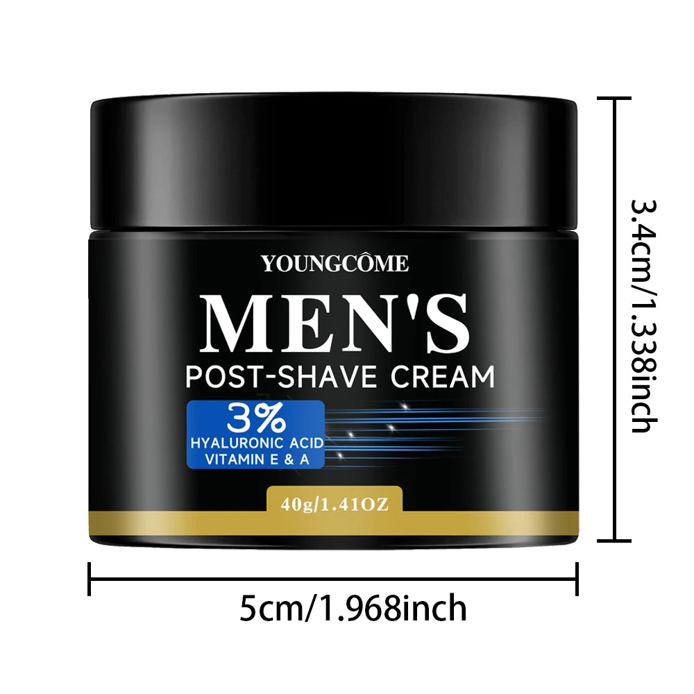 YOUNGCÃME Après-rasage pour hommes Baume, calme et apaise la peau endommagée, les rougeurs, les brûlures de rasoir et autres irritations de rasage 1,41/2. Fl Oz