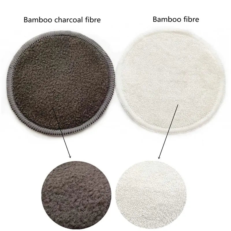 Tampons de coton réutilisables, tampons démaquillants ronds lavables en bambou, tampons d'allaitement en tissu, outil de soins de la peau, nettoyage de la peau, 12 pièces
