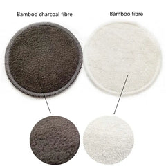 Tampons de coton réutilisables, tampons démaquillants ronds lavables en bambou, tampons d'allaitement en tissu, outil de soins de la peau, nettoyage de la peau, 12 pièces