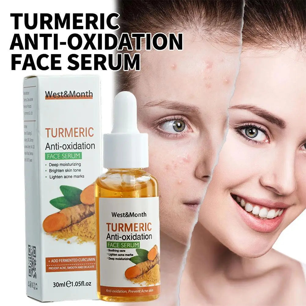 Sérum blanchissant pour le visage au curcuma, anti-d'effets, ration des taches foncées, éclaircissant pour le visage, huile de curcuma Regina