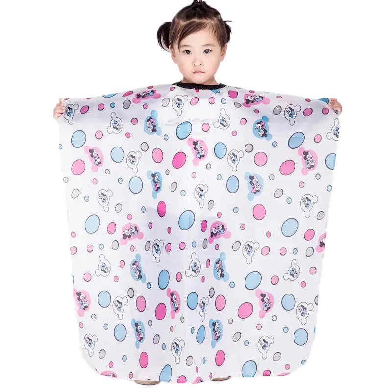 Cape de Salon de coiffure pour enfants, couverture de Smock en Polyester, imperméable, shampoing et coupe, robe de ménage, tablier