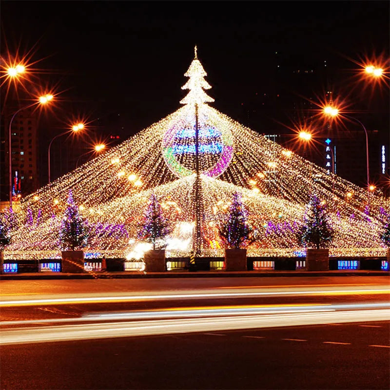 10m guirlandes lumineuses guirlandes led en plein air étanche festival de fête de mariage lanternes lumières féeriques lumières décoratives de jardinage