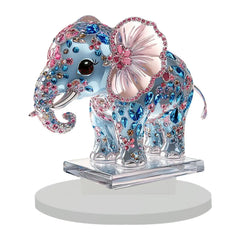 Elephant figurine for fireplace, cute decorative sculpture, for home, guest room