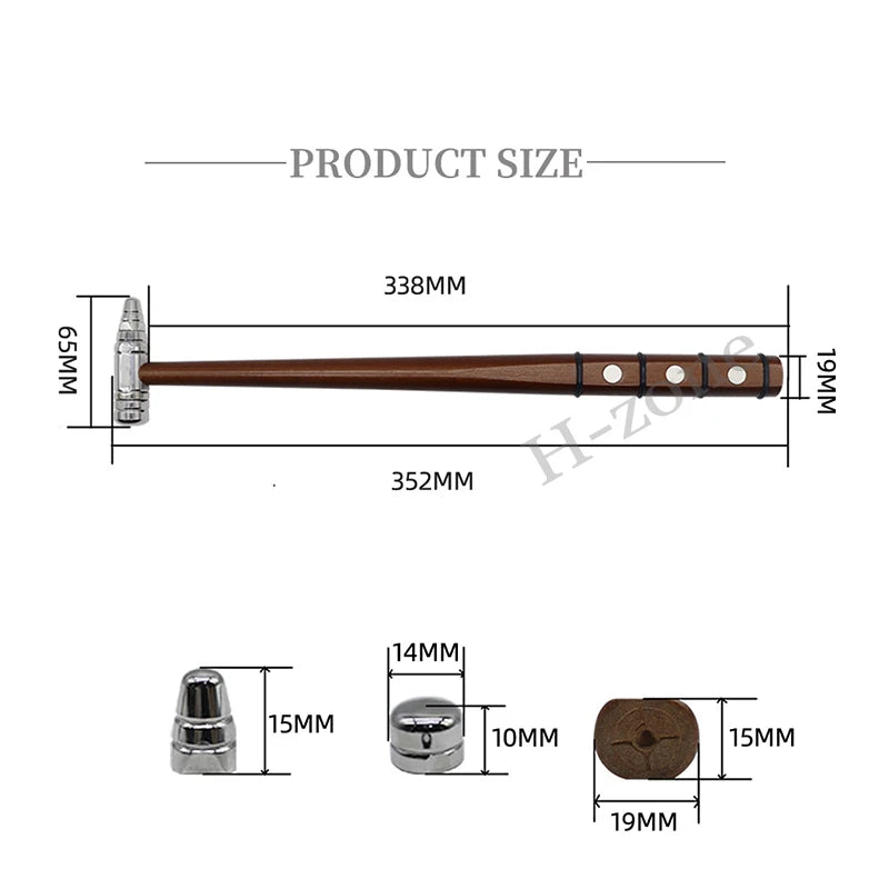 Car dent repair shaping hammer, flattening impact hammer, seamless repair tool, non-slip handle, removable hammer head