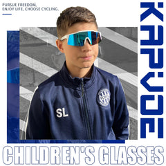 Kapvoe-Lunettes de soleil photochromiques pour enfants, lunettes de vélo de sport, lunettes de vélo d'extérieur pour garçons et filles, lunettes pour adolescents, UV400