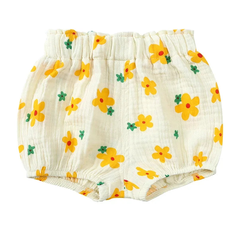 Short d'été en coton et lin pour bébé, vêtements de salon respirants pour enfants de 3 à 6 ans, pantalons coréens mignons en PP, pour garçons et filles, 2025