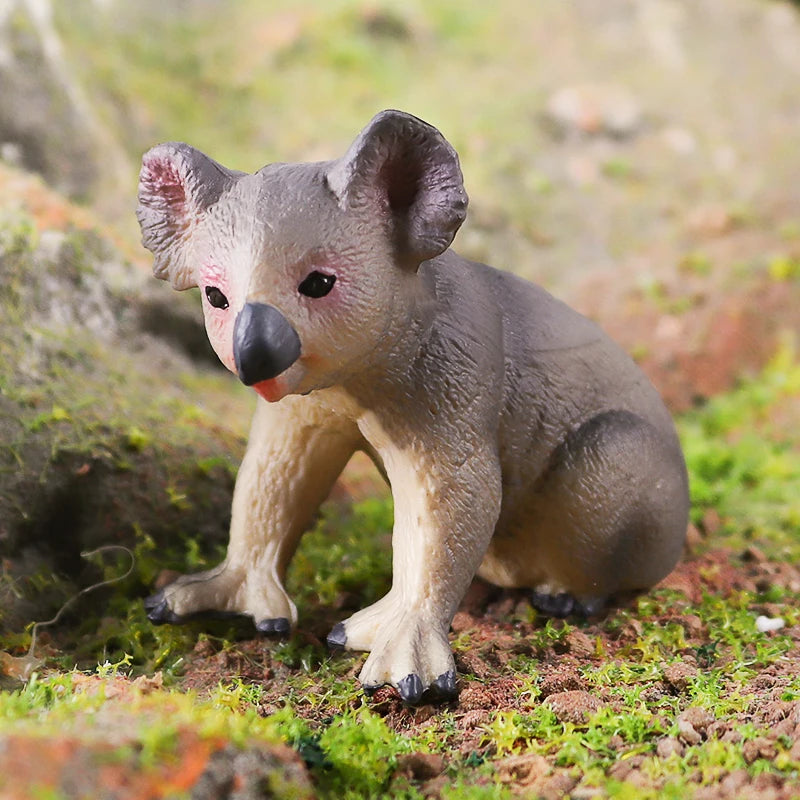 Classic Australian Wild Animals Kangaroos Koala Platypus Tasmanian Devil Echidna Cassowary Model Figurine Toy Child Gift