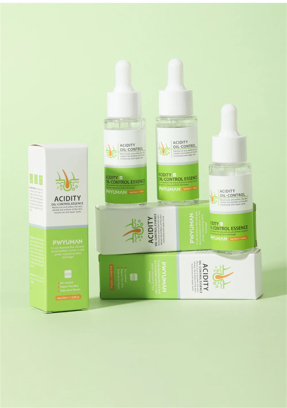 Sérum rétrécissement des pores à l'acide salicylique, élimination rapide des grands Pores, élimine les points noirs, l'acné, resserre la peau lisse, produit de soins coréen