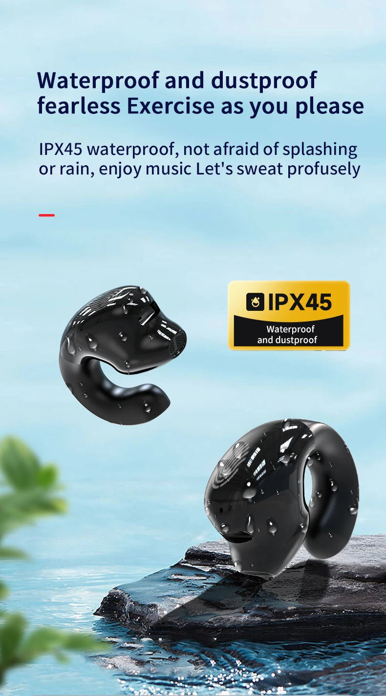 Écouteurs sans fil Bluetooth 5.3 avec micro, écouteurs TWS étanches pour le sport, casque mains libres