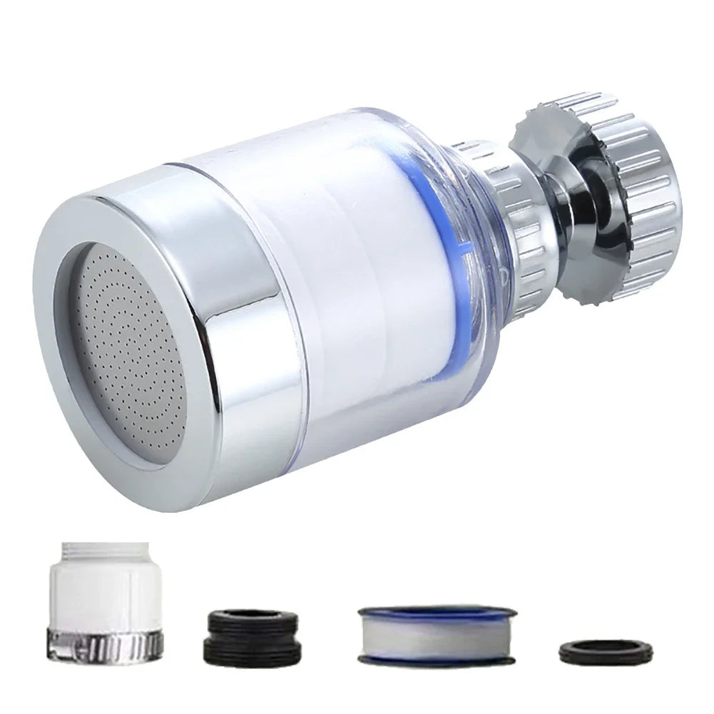 Filtres de robinet rotatifs à 360 degrés, support de barboteur anti-éclaboussures pour la cuisine domestique, salle de bains, purificateur de filtre de nettoyage d'eau