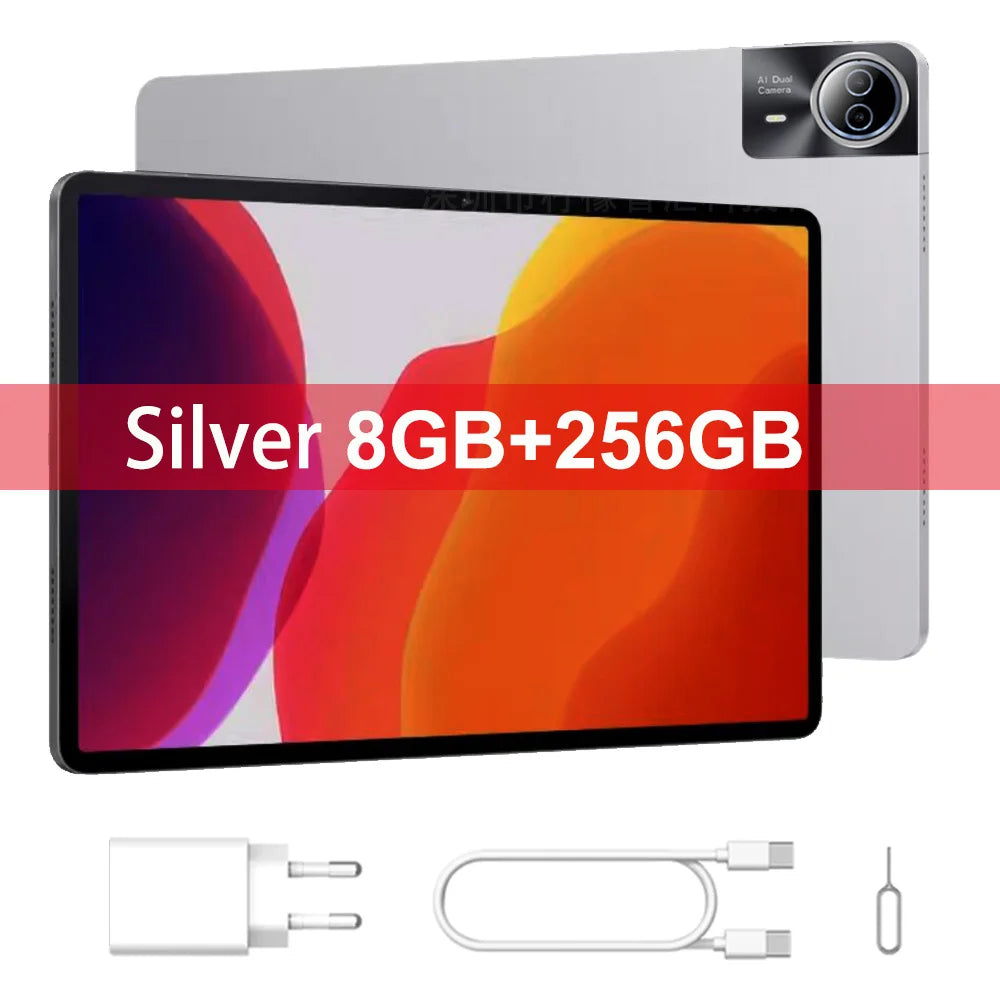 2025 Version mondiale Super grand écran 14 pouces tablette Android 14 4G appel téléphonique 16GB + 512GB tablettes 14 "GPS 5G WiFi FM 12000mAh
