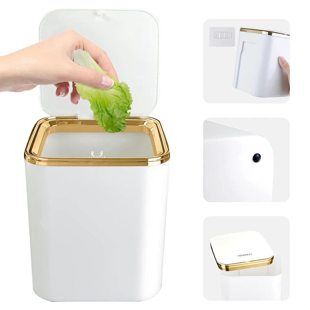 Mini petites poubelles de bureau, corbeille à ordures, table à la maison, poubelle en plastique, fournitures de bureau, poubelles, boîte SunOfficial Barrel
