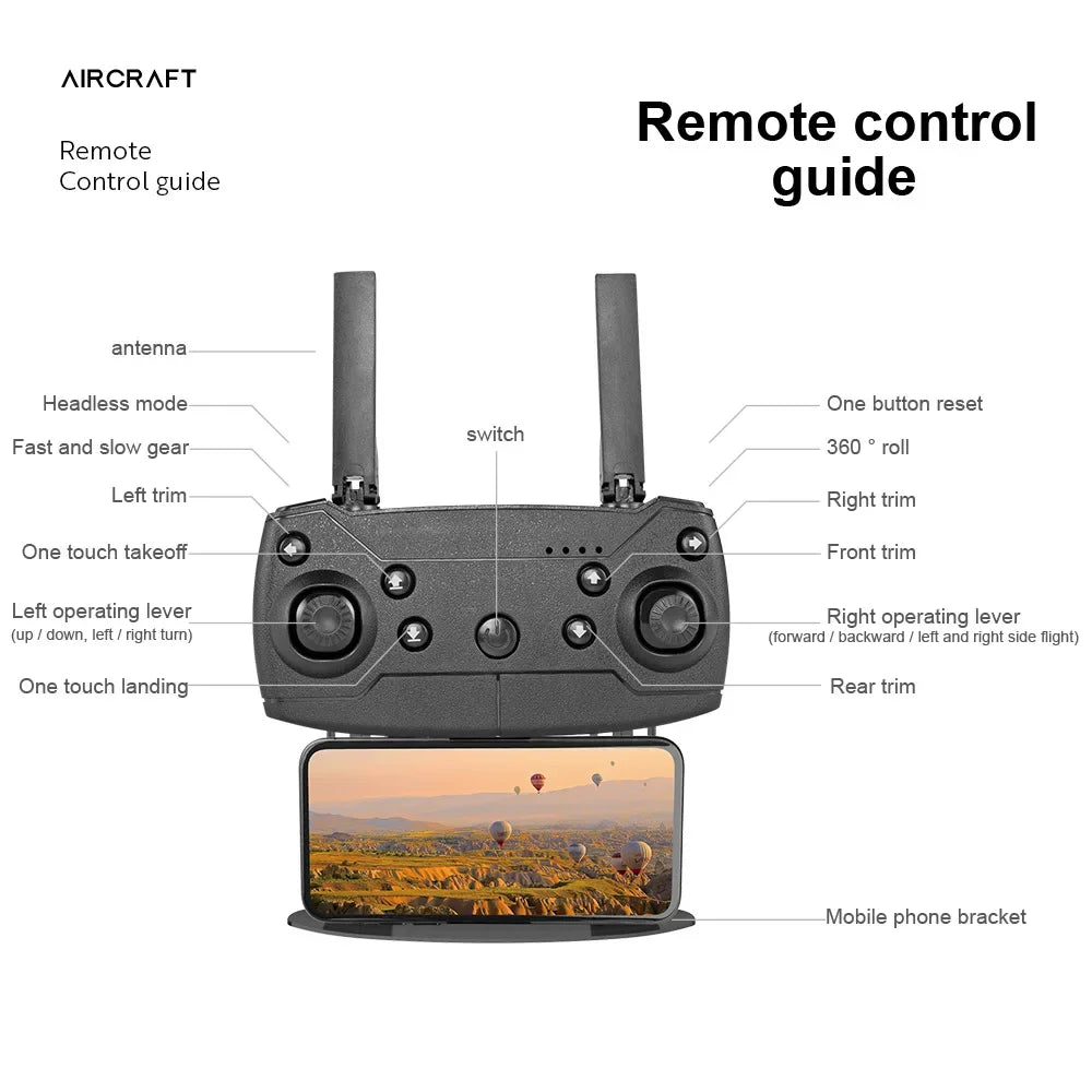 Drone professionnel HD E99Pro 4k double WIFI fpv quadrirotor avion avec évitement d'obstacles pour caméra de Drone de photographie aérienne