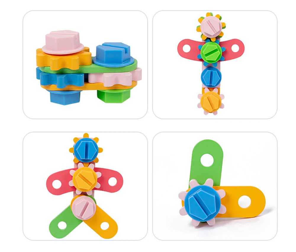 Jouets en bois, ensemble de jeu de Simulation, boîte à outils pour enfants, démontage d'écrou, assemblage de vis, jeux de réparation de Simulation, jouets sensoriels éducatifs