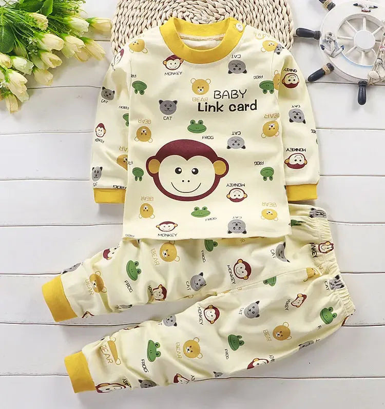 Vêtements pour enfants ensembles pour enfants vêtements pour enfants garçons filles coton dessin animé automne hiver vêtements pantalons vêtements de nuit sous-vêtements