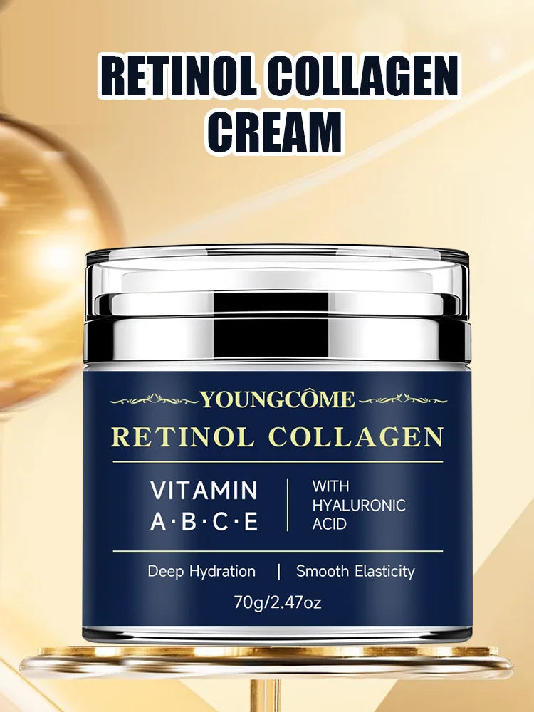 Crème anti-âge raffermissante et liftante, estompe les ridules, blanchissante, éclaircissante, soins de la peau, cosmétique au collagène de rétinol, déformable, remodelé