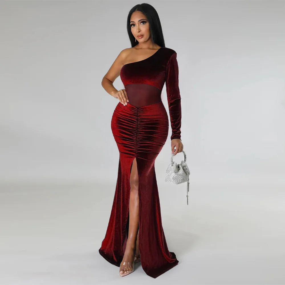 Women's long evening dresses, party wear, birthday dresses, autumn clothing, 2022