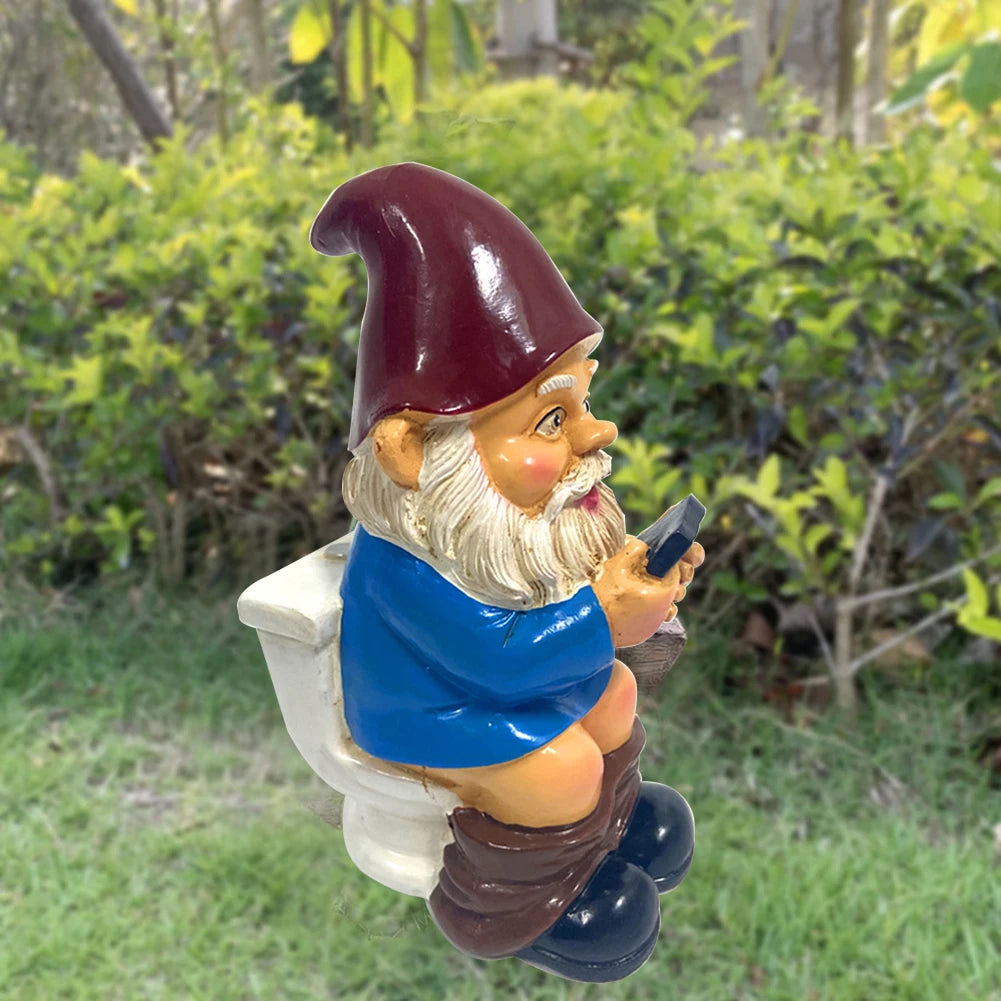 Miniature garden gnome ornaments, garden gnome, Auckland figurine, crafts, yard decoration in intensified resin