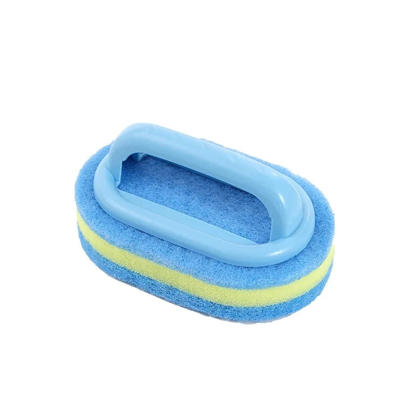 Éponge de nettoyage de cuisine et de salle de bains, brosse de nettoyage, outils à poignée, accessoires ménagers parfaits pour mur de verre, toilettes en céramique 1 pièce