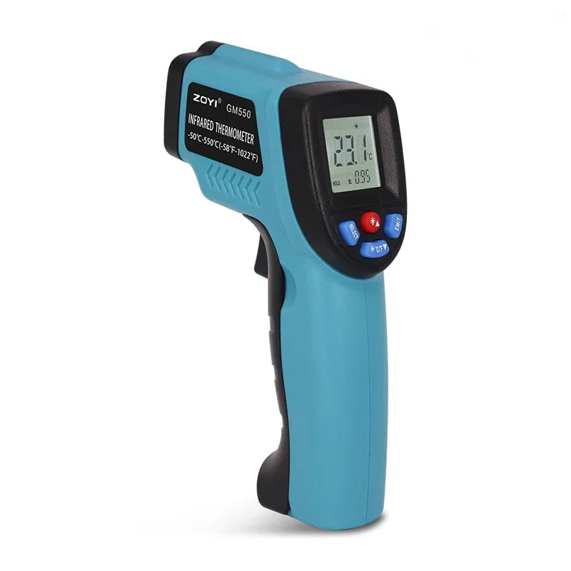 Thermomètre infrarouge, pistolet de température portable pour la cuisson, four à pizza, grill et moteur - Lecteur de température de surface laser