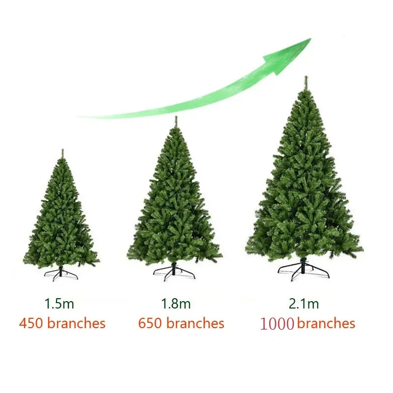 Christmas tree decoration, Christmas tree decoration, New Year's decoration, party supplies, hotel, shopping mall, family, 2.1m, 2025