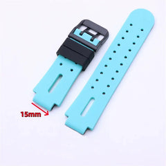 15mm enfants bracelet de montre Smartwatch enfants bracelet en Silicone bracelet de montre étanche bracelet Flexible universel réglable montre ceinture