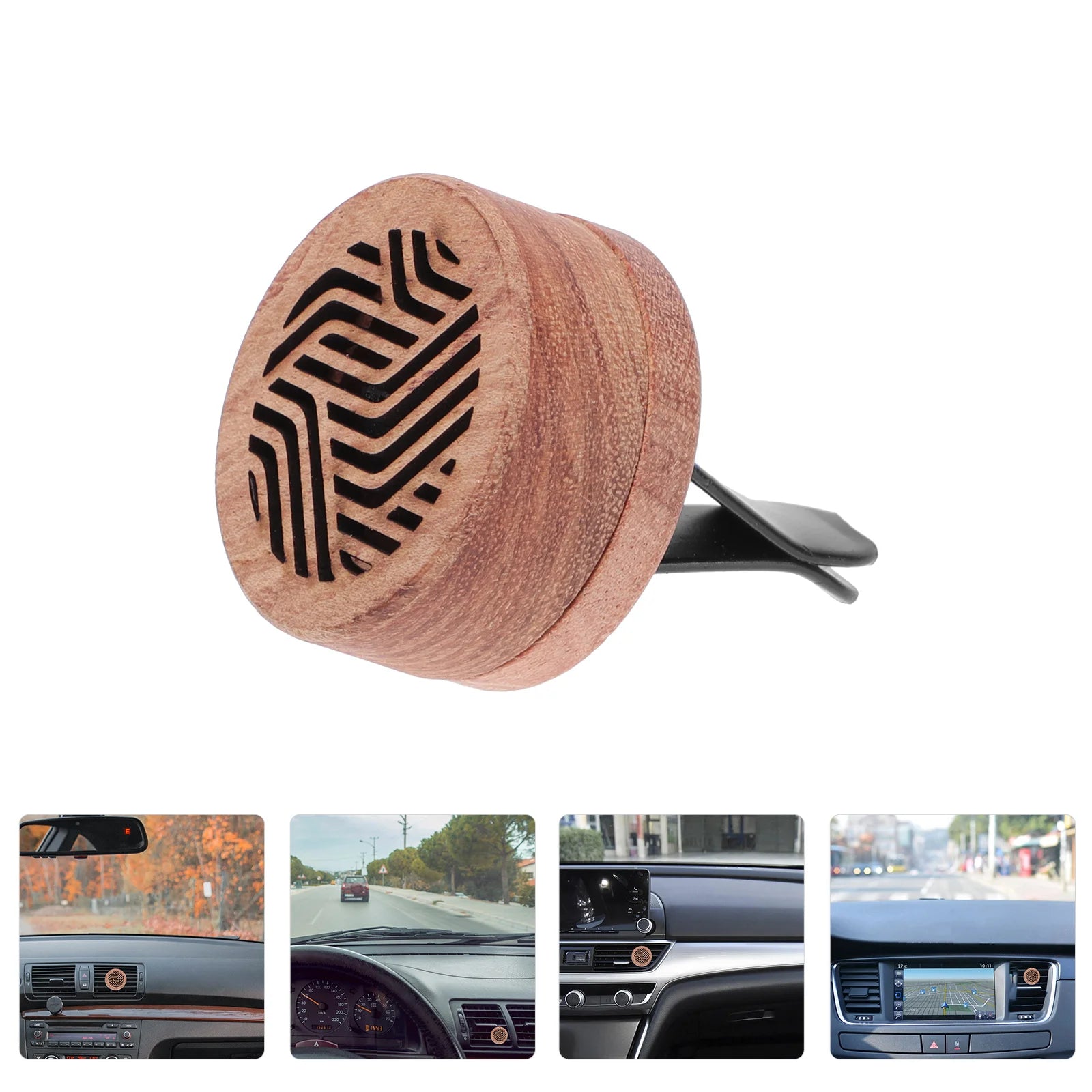 Diffuseur d'arôme huile essentielle diffuseur de voiture en bois sculpté diffuseur d'aromathérapie Clip de ventilation de voiture désodorisant de voiture rituels parfum