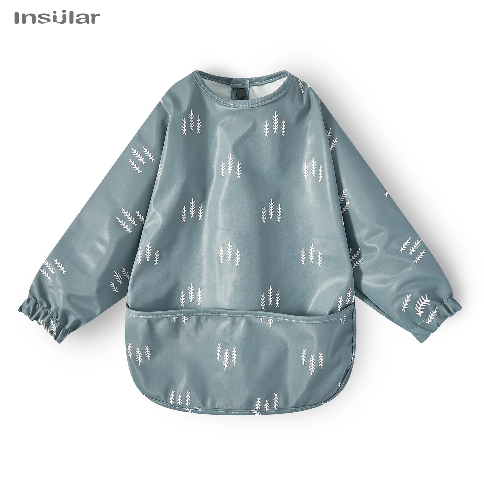 Nouveau bavoir bébé avec poche pour accessoires d'alimentation bavoirs pour enfants imperméable à manches longues bavoirs tabliers à manches longues