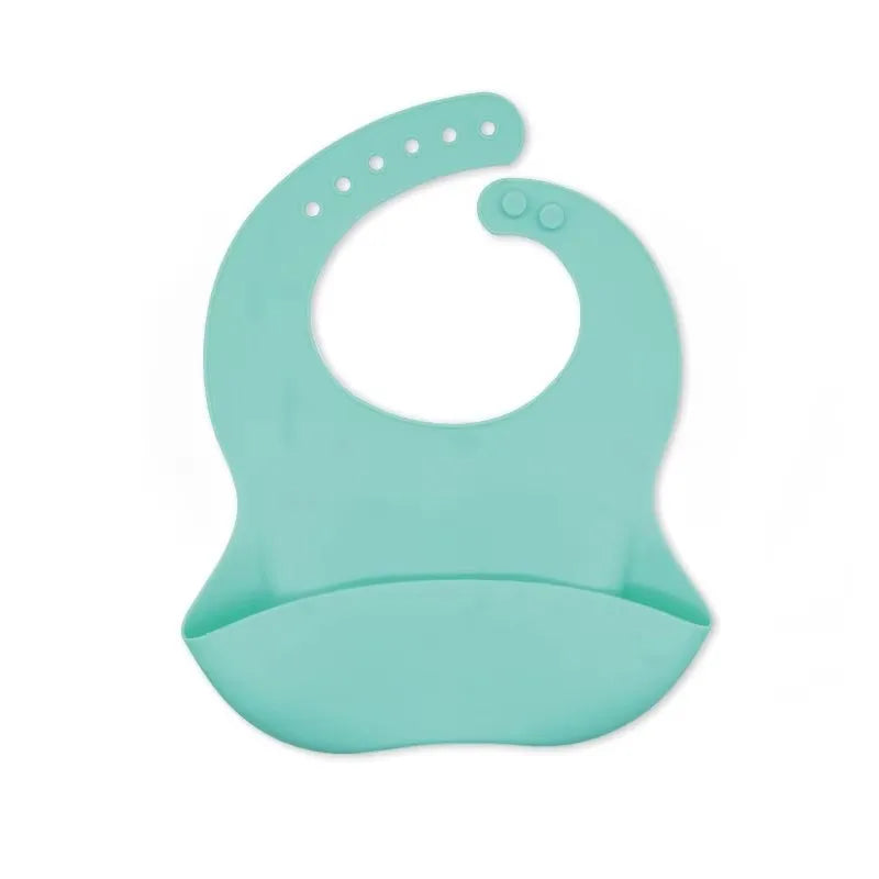 Bavoir imperméable 3D pour bébé, fournitures pour bébé, mignon, imprimé animal de dessin animé, bavoir pour enfants, fille et garçon, bavoir réglable en silicone souple, alimentation pour bébé