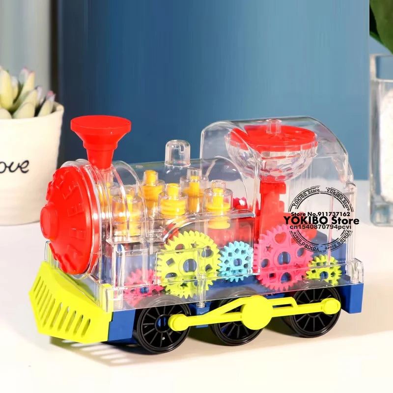 Train électrique jouet pour enfants tout-petits Train rampant avec son léger musique jouets éducatifs précoces jouets de Train pour enfants jouets pour bébés