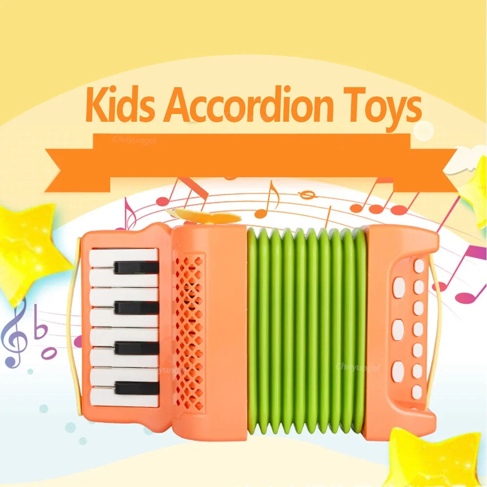 Jouet accordéon pour tout-petits, Instrument de musique, jouets éducatifs, cadeaux de développement d'intérêt musical pour enfants, garçons et filles