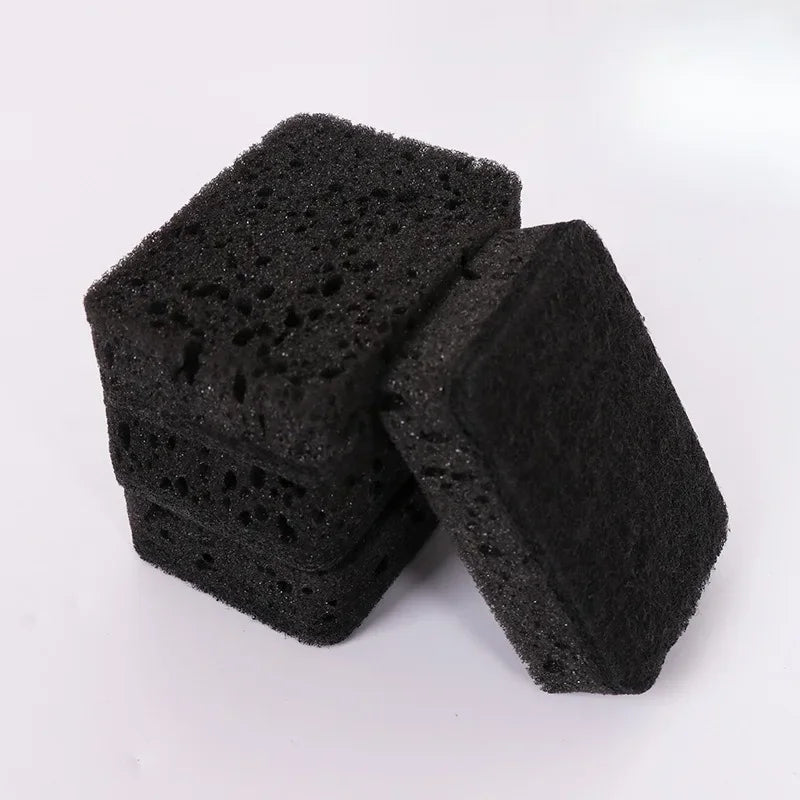 Éponge d'algues noires pour le nettoyage de la cuisine, vaisselle Non grasse, nettoyage de la vaisselle, Pots durables pour brossage de la vaisselle, ménage
