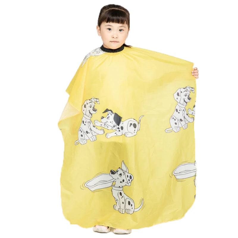 Cape de Salon de coiffure pour enfants, couverture de Smock en Polyester, imperméable, shampoing et coupe, robe de ménage, tablier