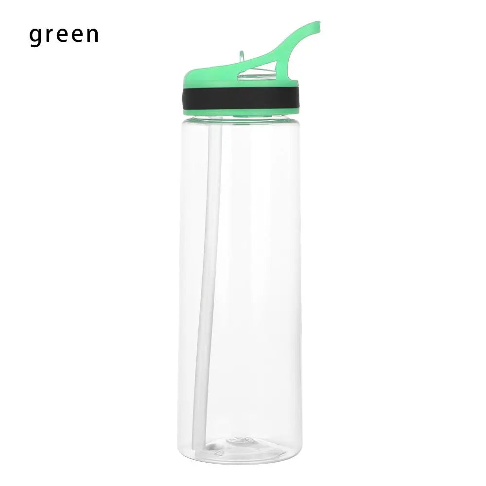 Bouteille d'Eau en Plastique Écologique pour Enfant, Gourde avec Paille, pour le dehors, la Randonnée, le Camping, l'École, sans BPA