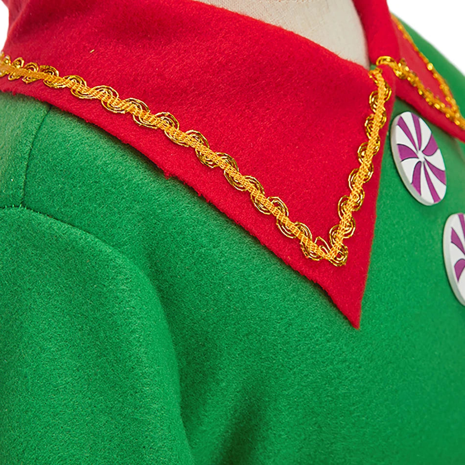 Ensemble de vêtements de Noël pour enfants et adultes, chapeau en Y, ceinture, vêtements de Noël pour enfants, tenue d'anniversaire pour bébé garçon et fille, costume d'elfes